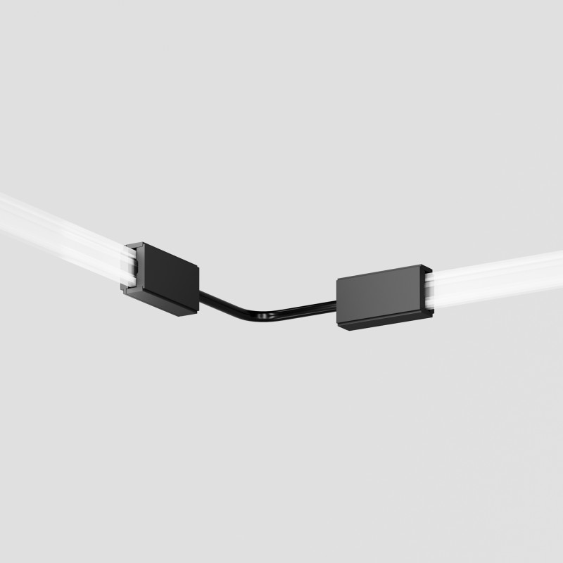 Коннектор питания гибкий Flexity 1,3*4,2*2,1 см, Maytoni Technical Accessories for tracks Flexity TRA200CPC-11B-10 черный