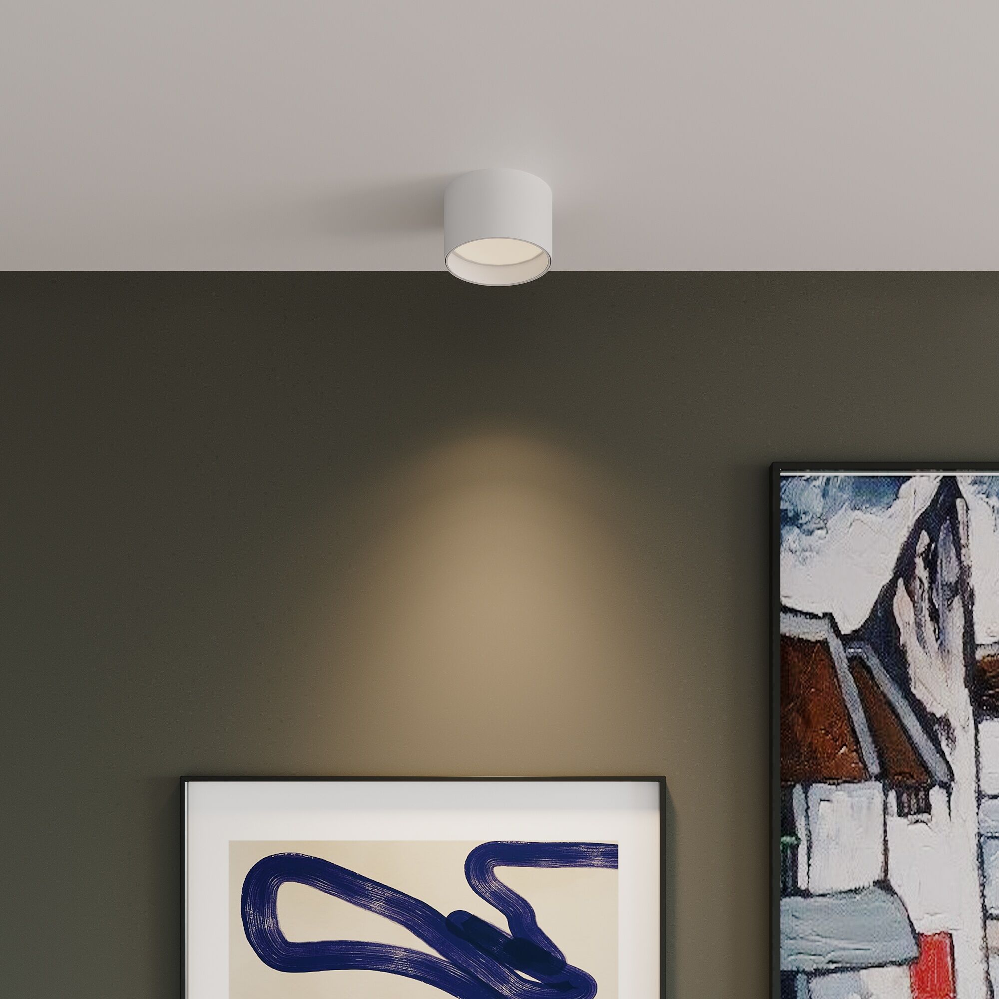 Накладной светодиодный светильник белый 25123/LED Banti 13Вт 4200K Elektrostandard