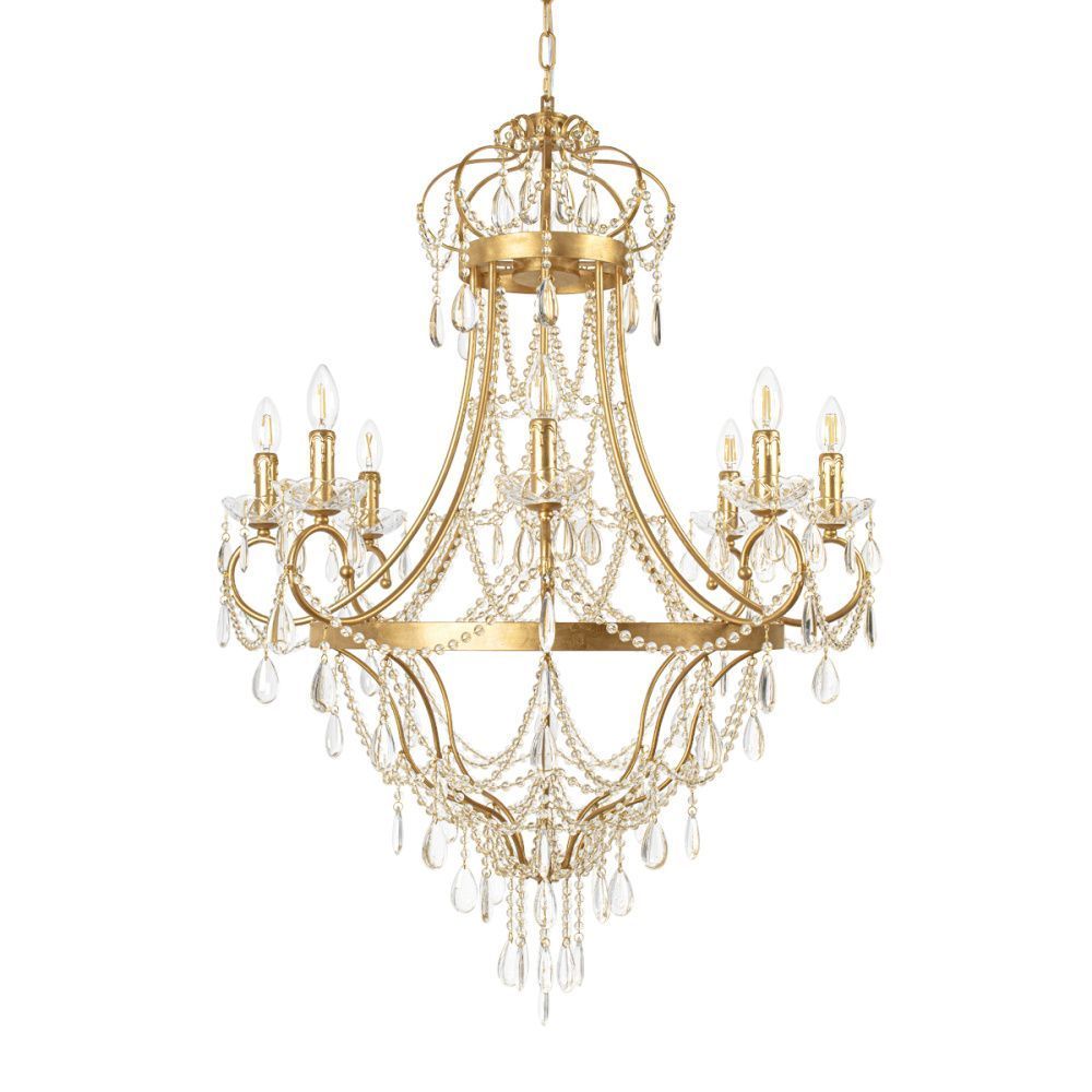 Подвесная люстра 82 см, Loft IT Foil 10430/8, золото