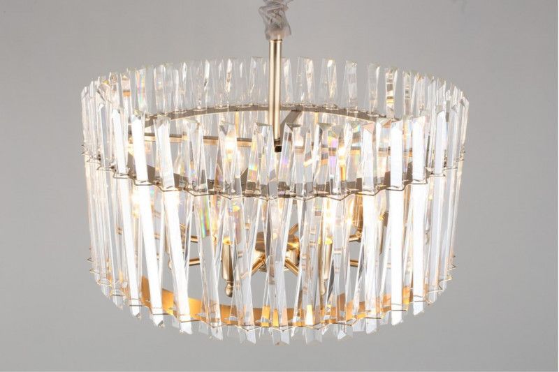 Подвесная люстра 60*32-115 см, 8*E14, 40W, Aployt Verene APL.808.13.08, золотой