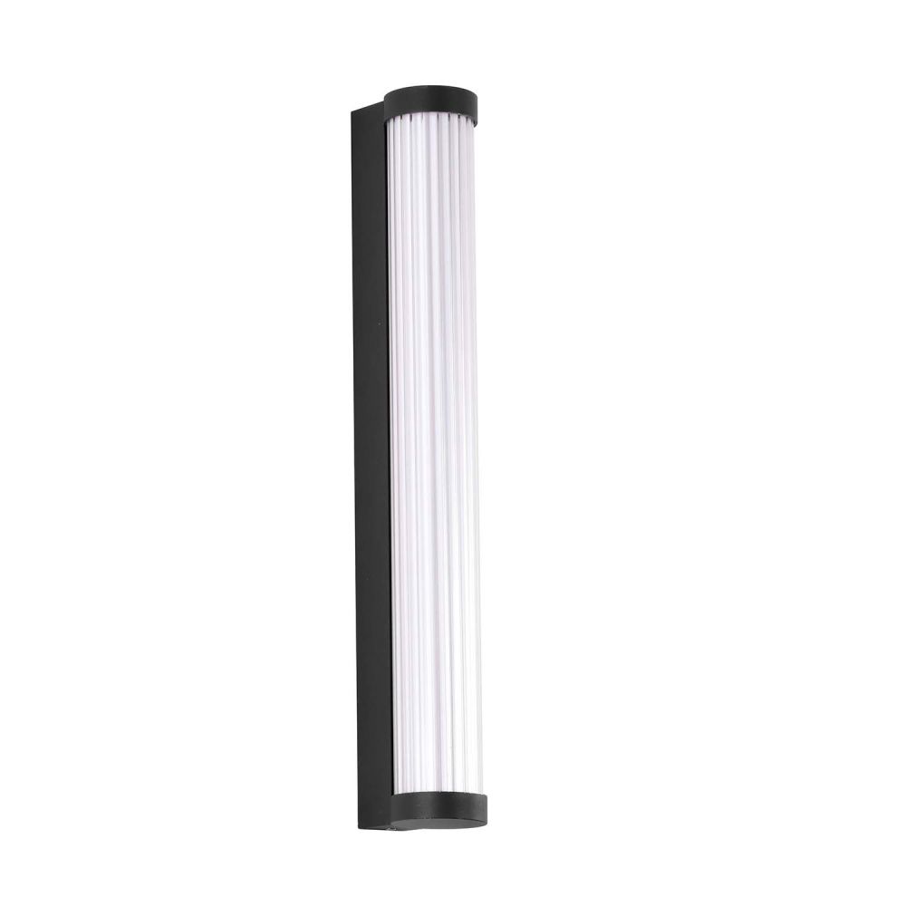 Уличный настенный светильник 6*50 см, 1*LED, 16W, 4000K, Favourite Kolonne 4639-1W, черный матовый
