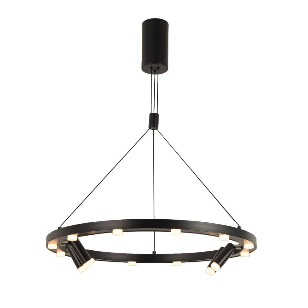 Люстра 65*65*120 см, 16*LED*48W, 3000K Gerhort G52134/16P BK BK, Черный