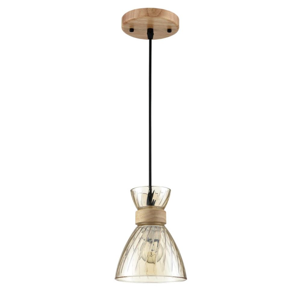 Светильник подвесной 80 см, 1*E27*60W, Lumion Mirabela 8051/1A, бежевый
