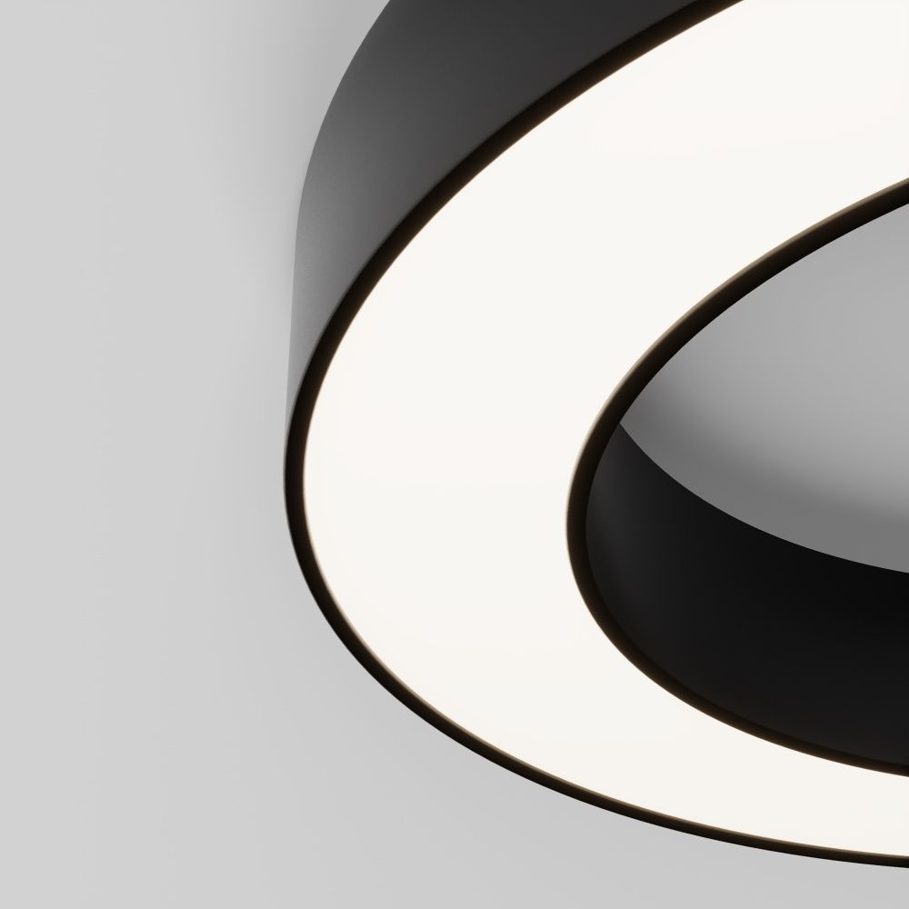 Потолочный светильник 6 см, LED*36W, 4000K, Maytoni Lua 120° C093CL-36W4K-B, Черный