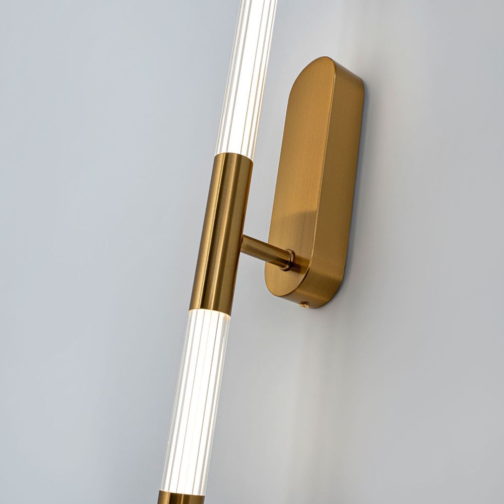 Настенный светильник 45 см, 8W, 4200K, MODESTYLE MS.1230.440 BS, латунь