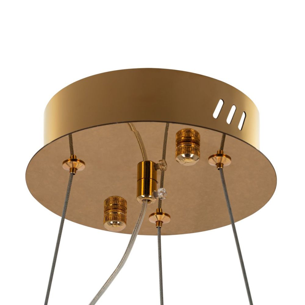 Подвесная люстра 58 см, 55W, 3500K, Citilux Cloudy CL323162, золото