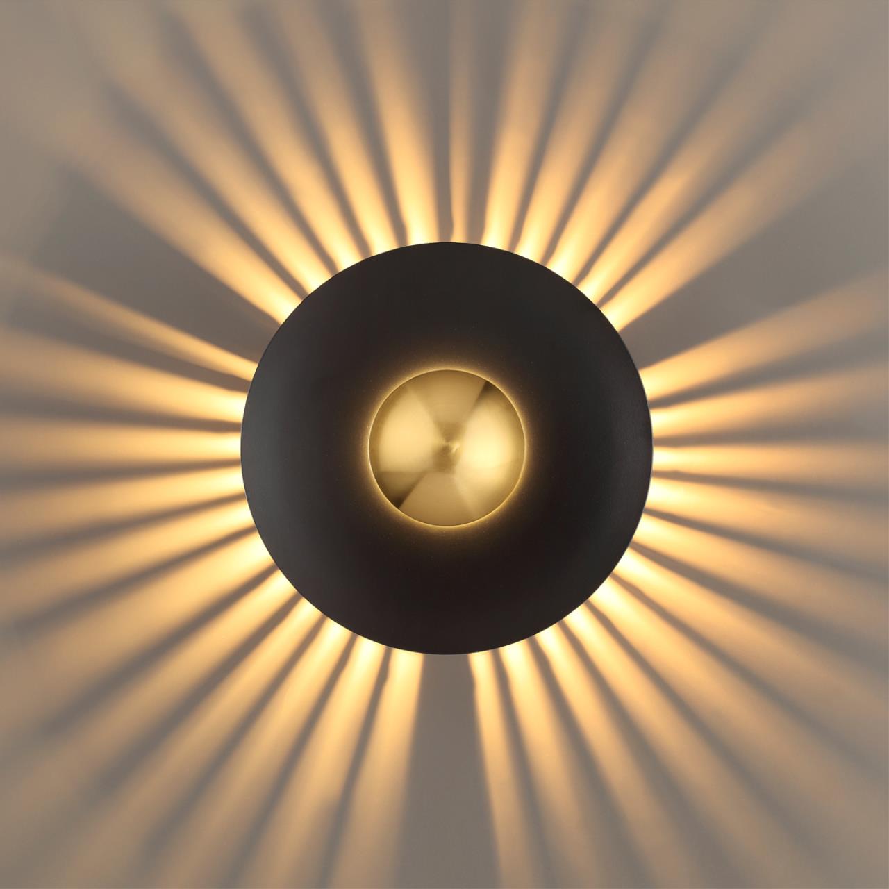 Бра 28 см, 13W, 3000K Odeon Light Adamas 4223/13WL черный-золото