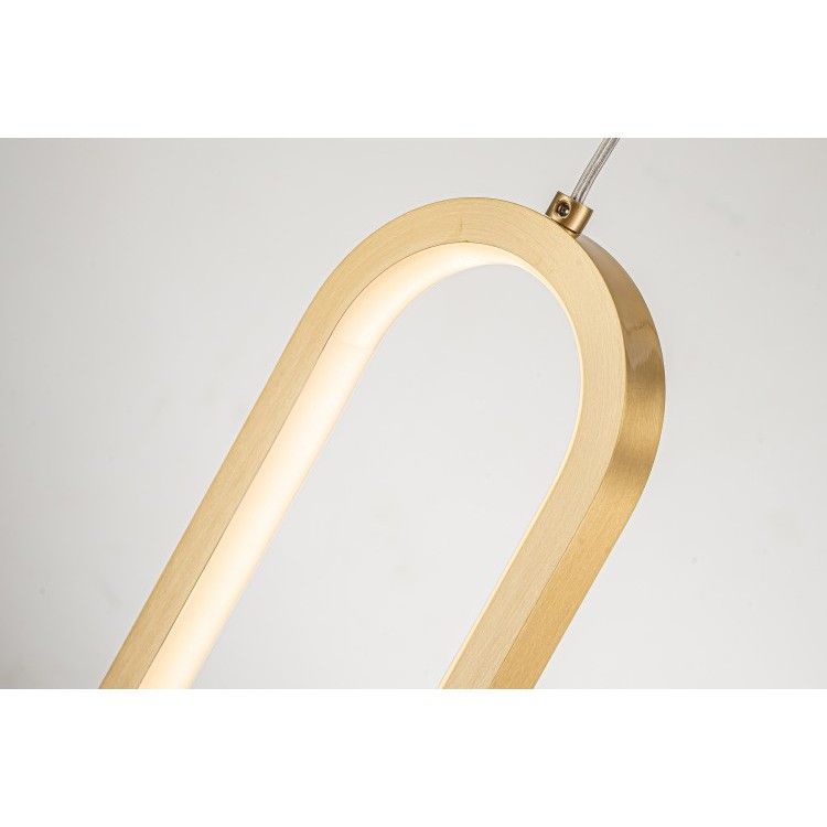 Бра 18-68 см, 1*LED*18W, 3000K, Belfast Nevis 86226C-1W BR, Латунь