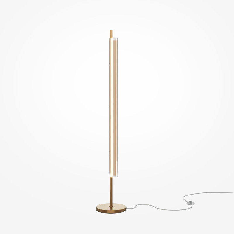 Торшер 25*148 см, LED 15W 3000K Maytoni Modern Loom MOD258FL-L15BS3K латунь