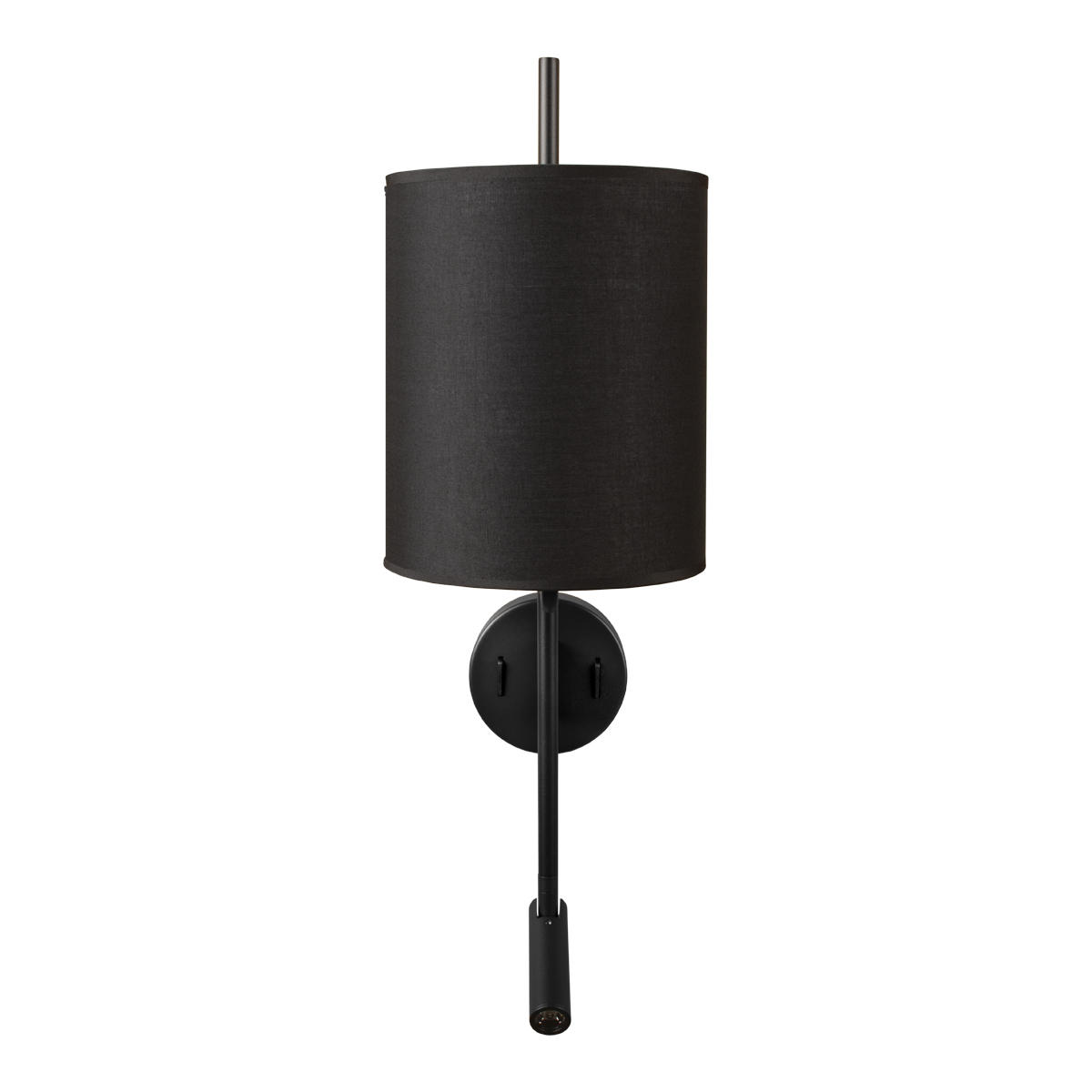 Настенный светильник 18*58 см, 2*E27+LED*1X40W + 1X3W 3200K LOFT IT Ritz 10253W/B Black черный