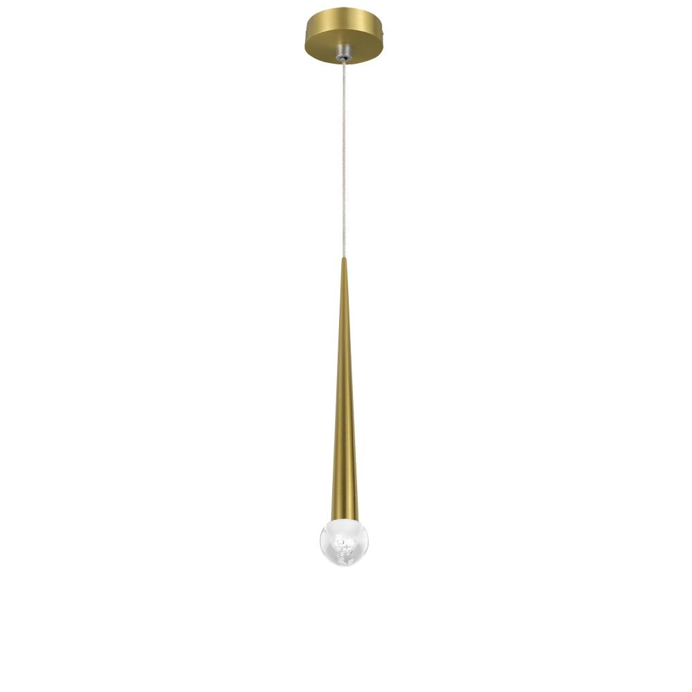 Подвес с декоративной насадкой (шар) 4W 282LM 24G 3CCT 3000/4000/6000K Punto mini Lightstar 807003-2 Латунь