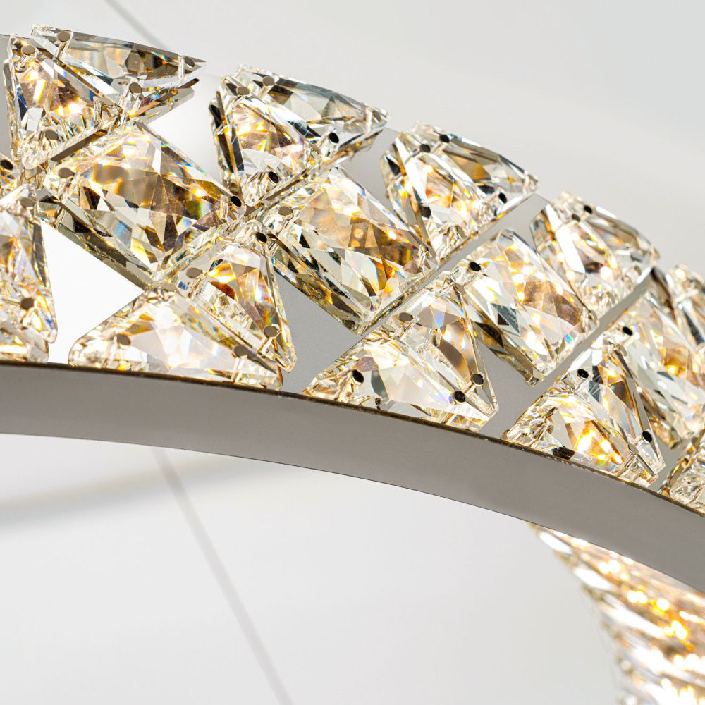 Люстра *80*10 см, LED*89W, 3000-6000K, Modelux  ML.335.800 CR, Хром