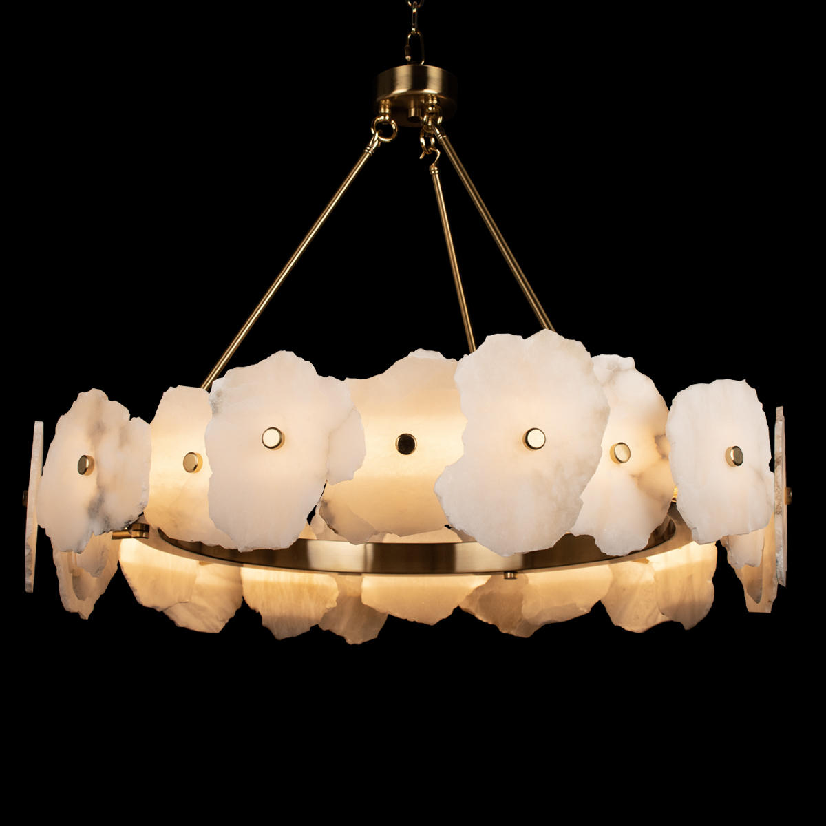 Подвесной светильник 80*22 см, 1*LED*60W 3000K LOFT IT Alicante 10248/800 медный цвет, цвет мрамора