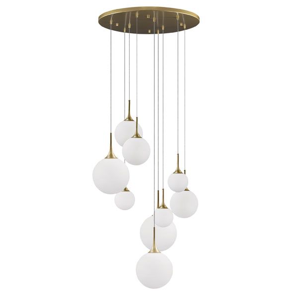 Подвес диаметр 70 см Lightstar 813092, золото/белый