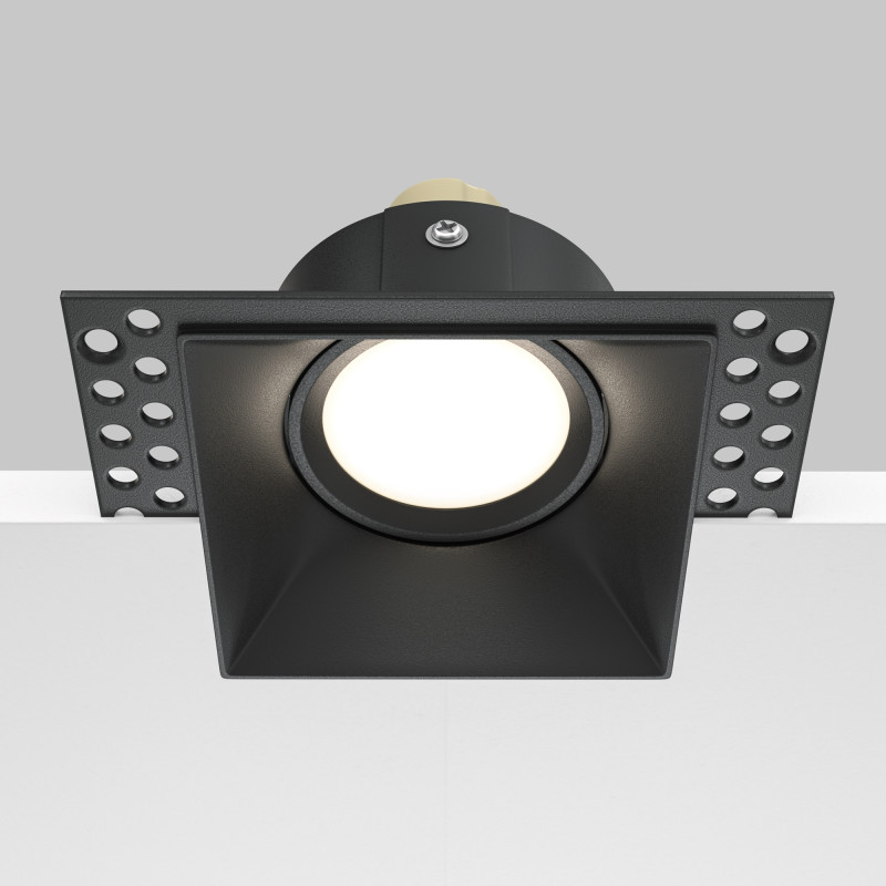 Встраиваемый светильник GU10*50W Maytoni Technical Dot, Черный DL042-01-SQ-B