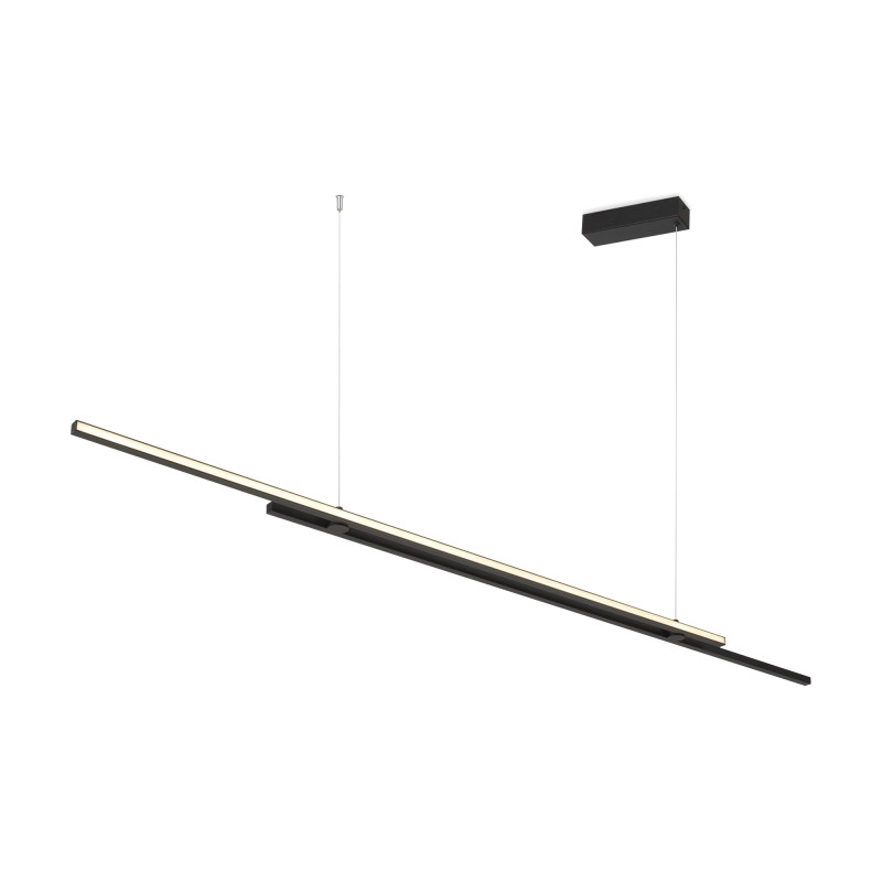 Подвесной светильник 150*1,5*305,5 см, LED, 48W, 3000К-4000К, Maytoni Halo MOD005PL-L48BK черный