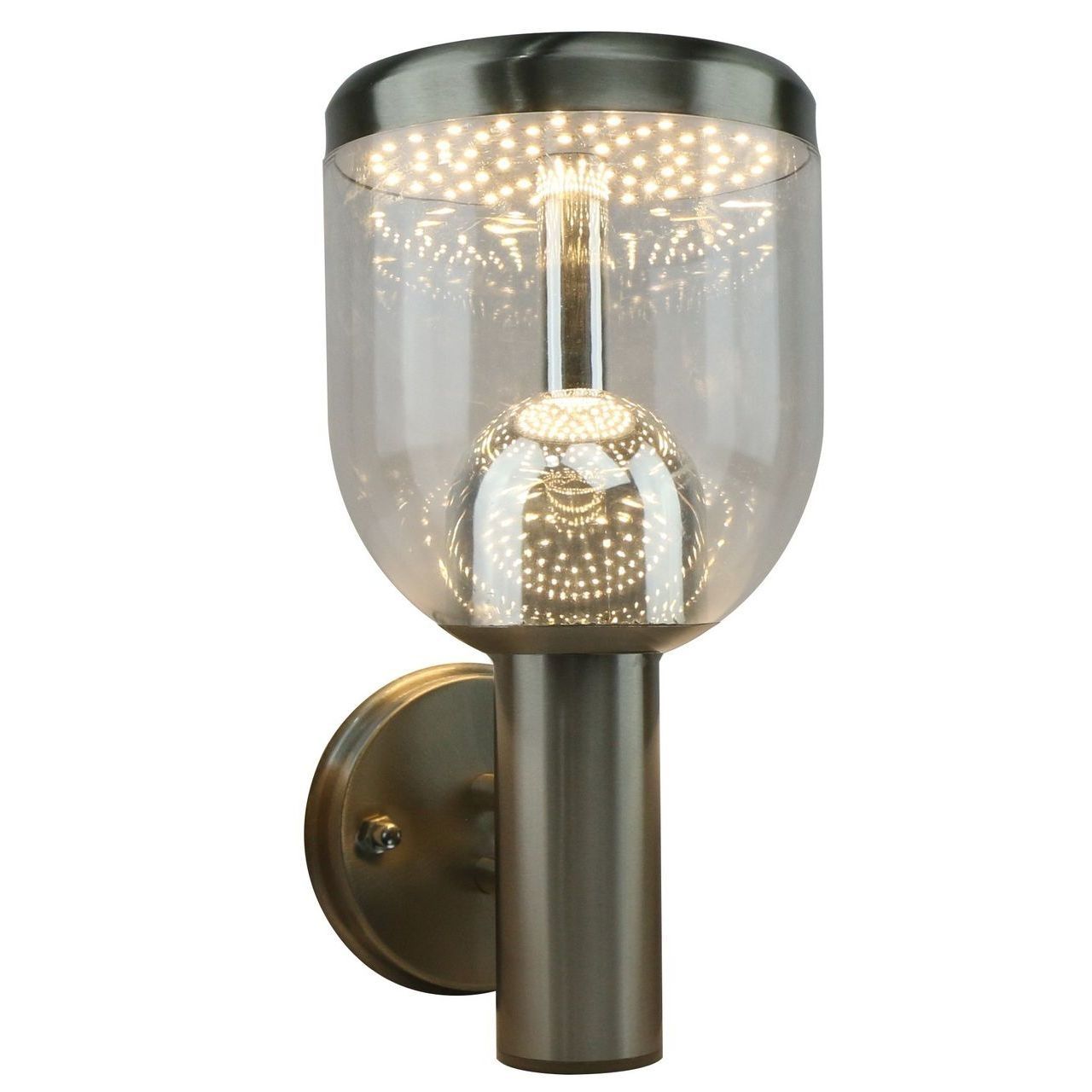 Уличный настенный светодиодный светильник Arte Lamp Inchino A8163AL-1SS, серебро