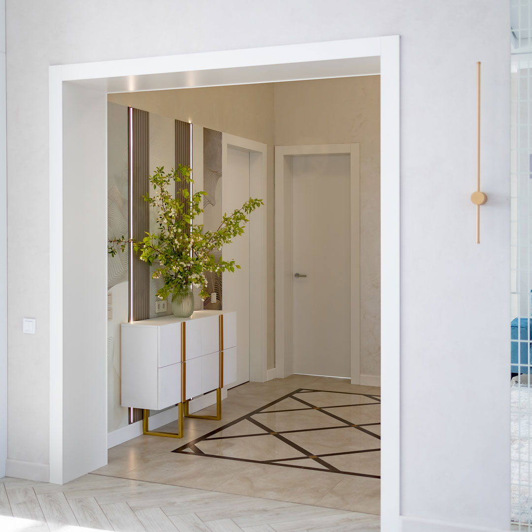 Бра 80 см, 16W, 4000K, Kink Light 08423-80,33(4000K), матовое золото