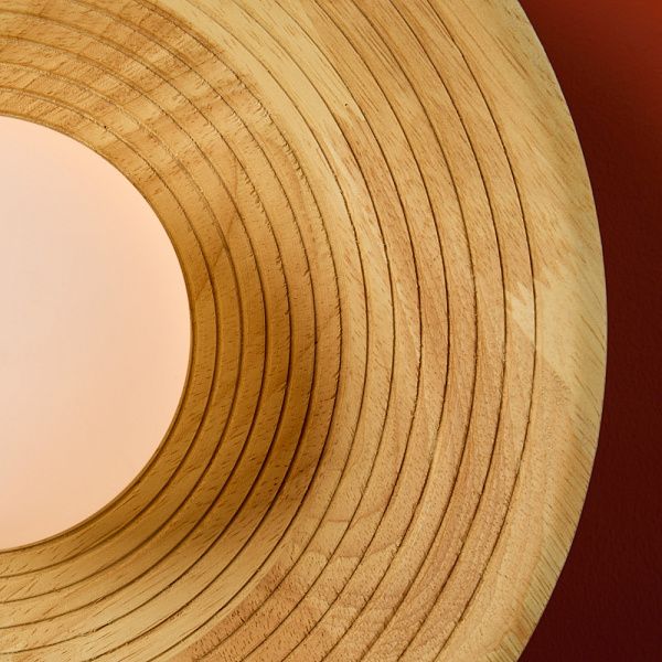 Настенный светильник 30 см, Freya Albero FR5589WL-01T, латунь-дерево