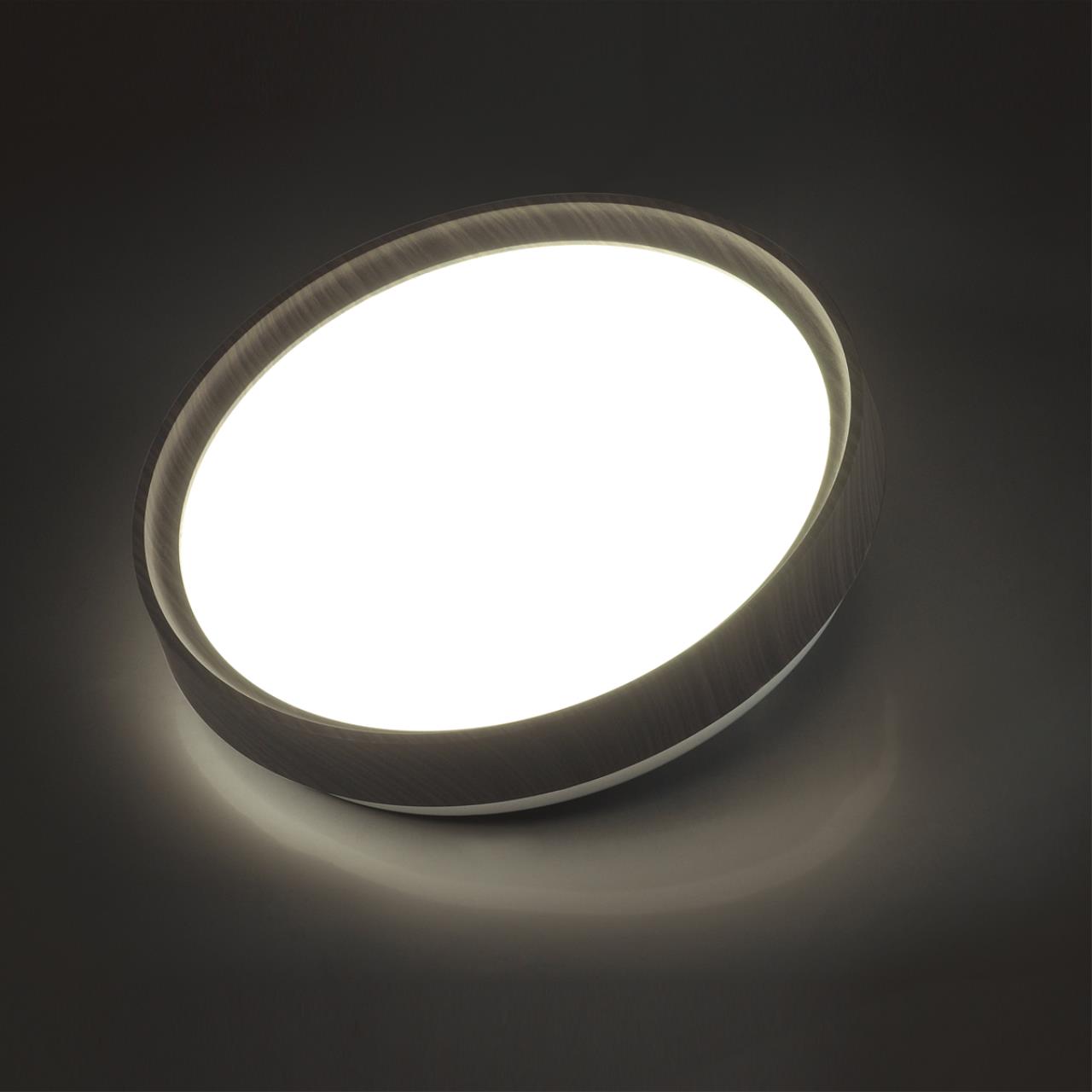 Cветильник 33*5,5 см, LED 30W, 4000 К, IP43, белый/венге под дерево, пластик Sonex Woodi, 7627/CL
