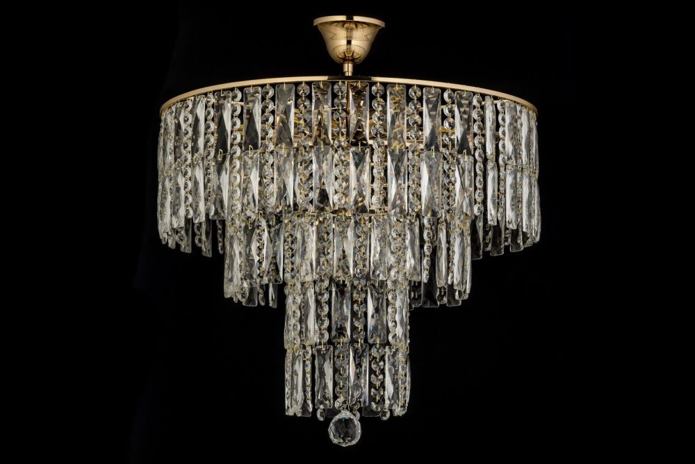 Люстра подвесная *40*32 см, 6*E27*60W, Arti Lampadari Deliceto Deliceto E 1.5.46.100 G, золото