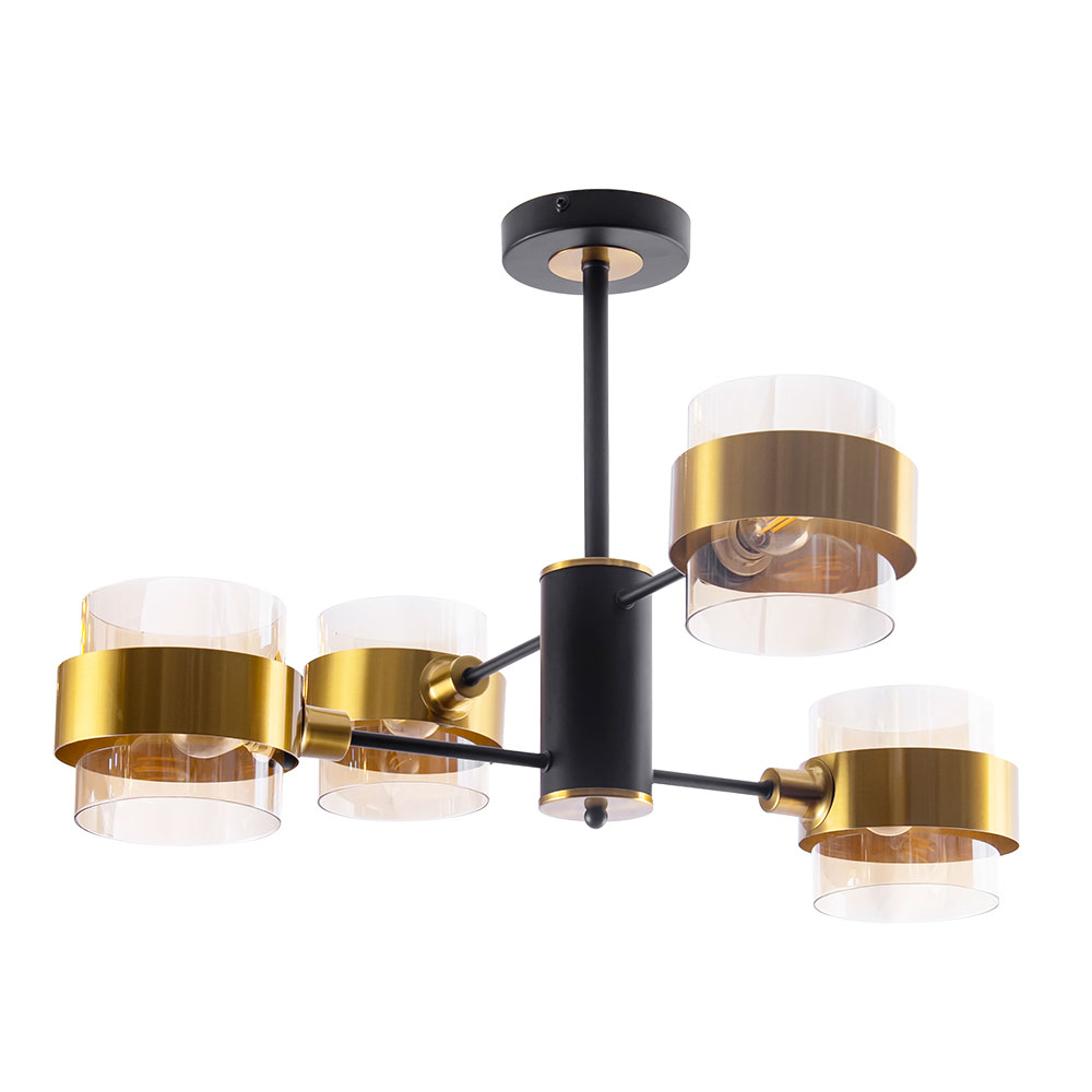 Люстра 42*52*49 см, 4*E14, 40W, Arte Lamp Carlo A8205SP-4BK, Черный