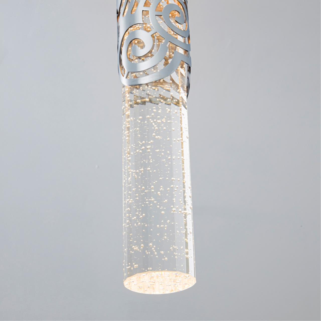 Подвесной светильник 10*10*112 см, LED 5W, 4000K, Хром MODELUX ML.88963.1 CR