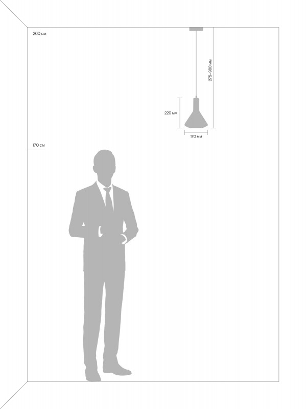 Подвесной светильник Freya Lizia FR8010PL-01GB, черный