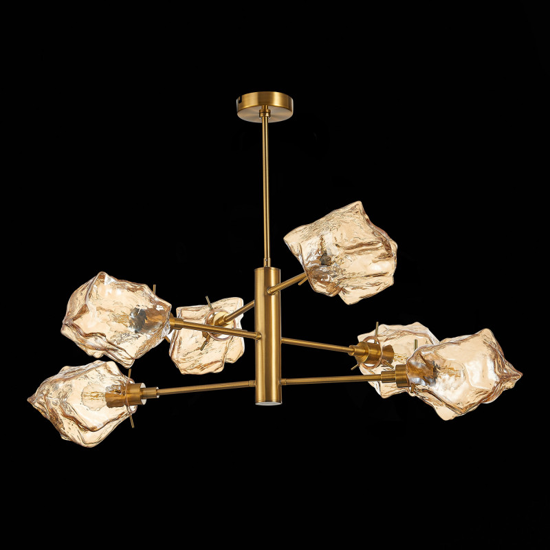 Люстра потолочная 84 см, ST LUCE PORTICI SL1175.302.06 Латунь