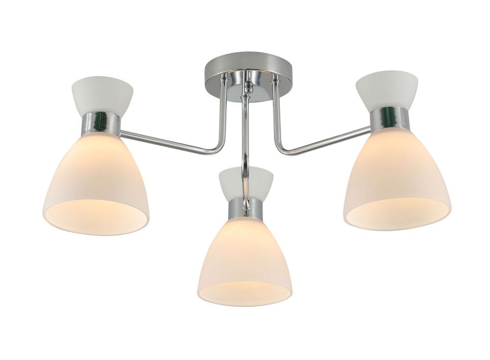 Люстра L540 x W540 x H250, мм, 3*40W (120W), CHROME(ХРОМ) Rilon 07303/3_CHROME