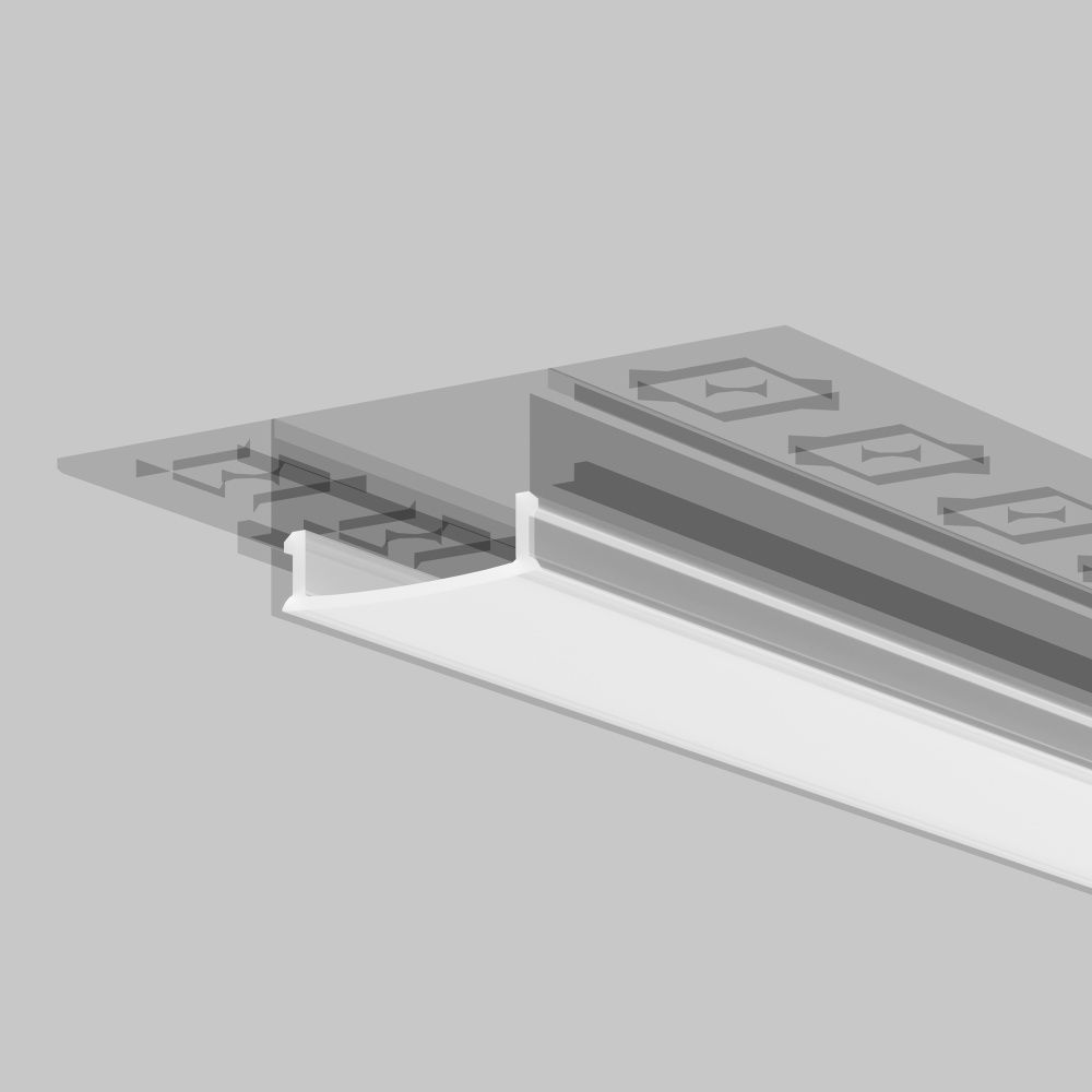 Рассеиватель для профиля 61×14 (Белый, 10 м), ALM-6114-O-DF-10M 642015, 1000*2*0 см, Maytoni Led Strip 642015, Белый