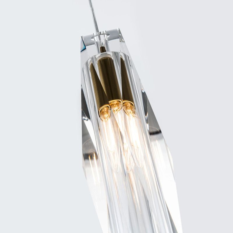 Подвесной светильник 6x6xсм, Е14, 1x40Вт, 4200K, Modelux ML.88950.1 CL Латунь