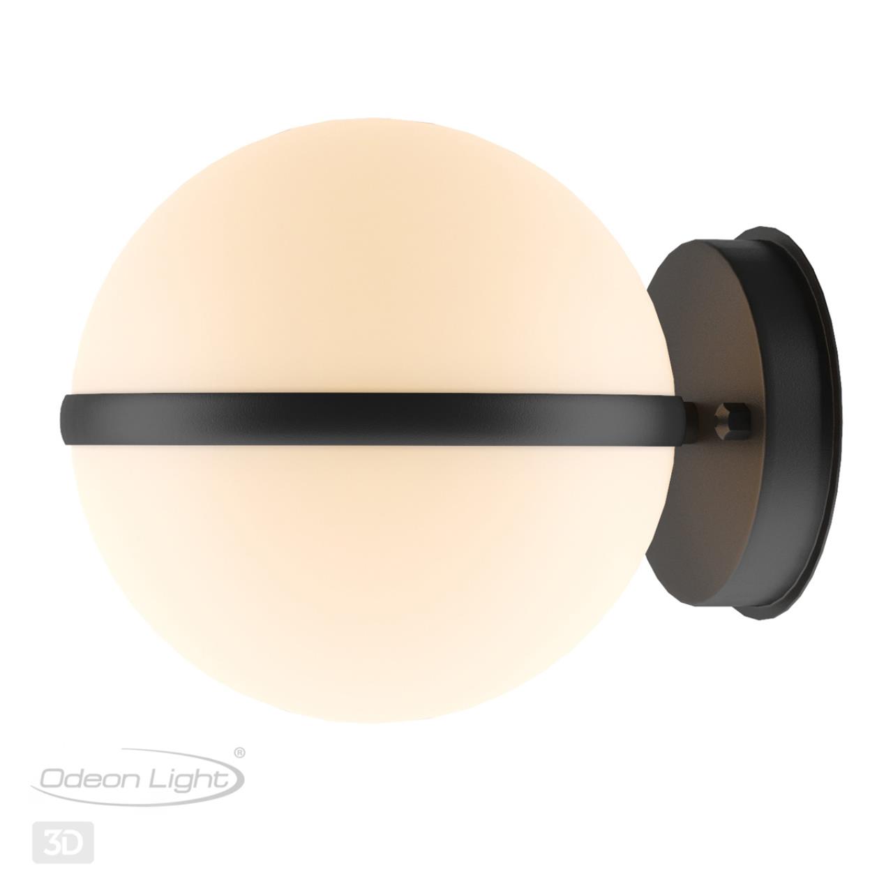 Уличный настенный светильник Odeon Light Lomeo 4832/1W, черный