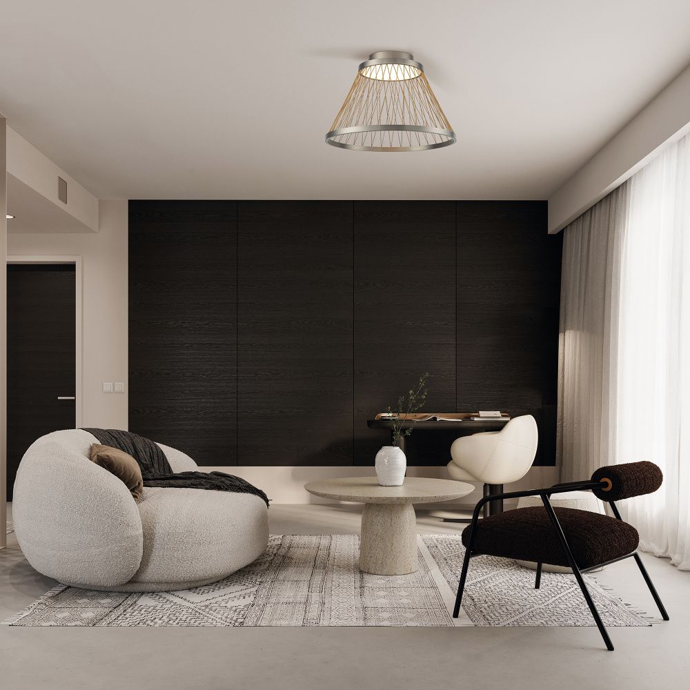 Светильник 50*35 см, *LED*43W, 3000K, Mantra Spider MAN8981, серый