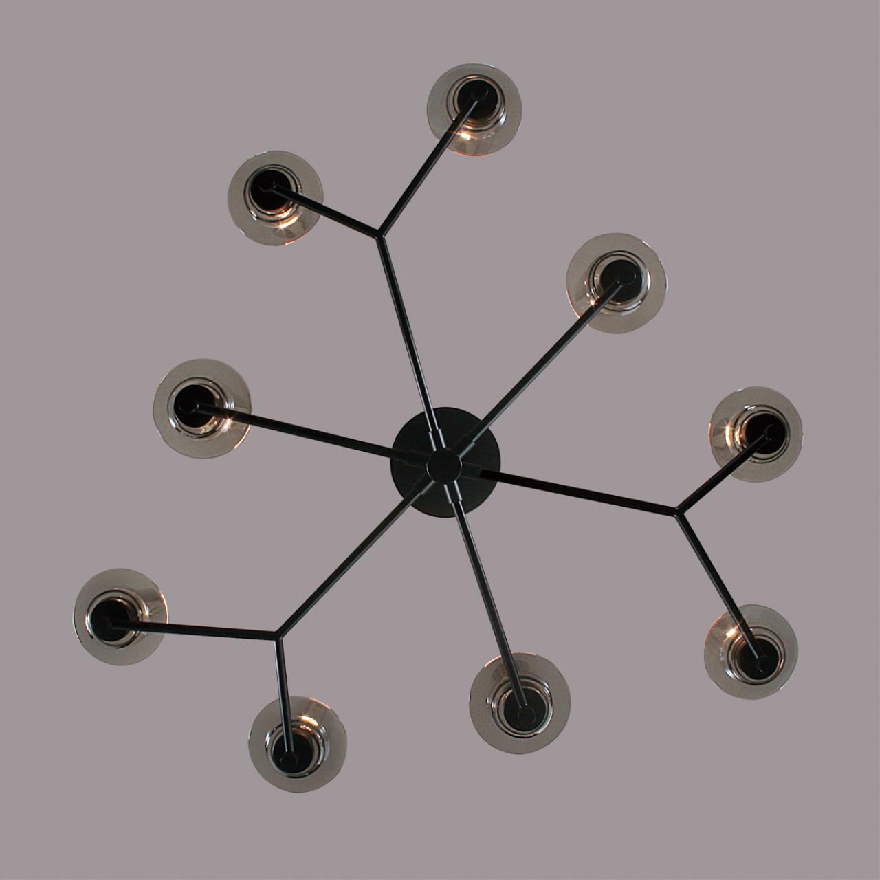 Люстра потолочная 31*47*20 см, 9*E14 Lumion Madonna 6555/9C черный