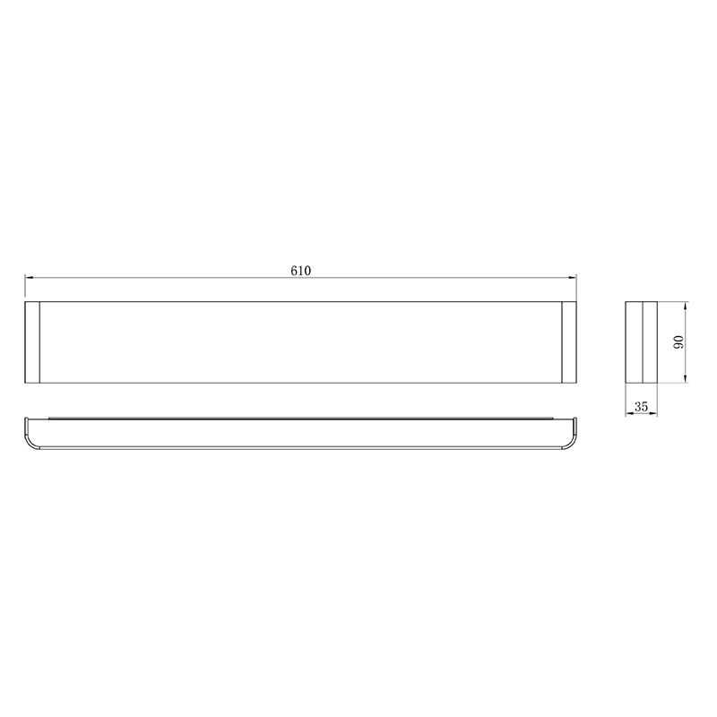 Бра 61*3,5*9-9 см, *LED*20W, 4000K, Mantra Egeo MAN8909, белый