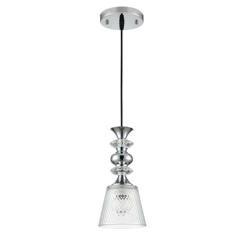Светильник подвесной 80 см, 1*E27*60W, Lumion Manola 8049/1A, хром