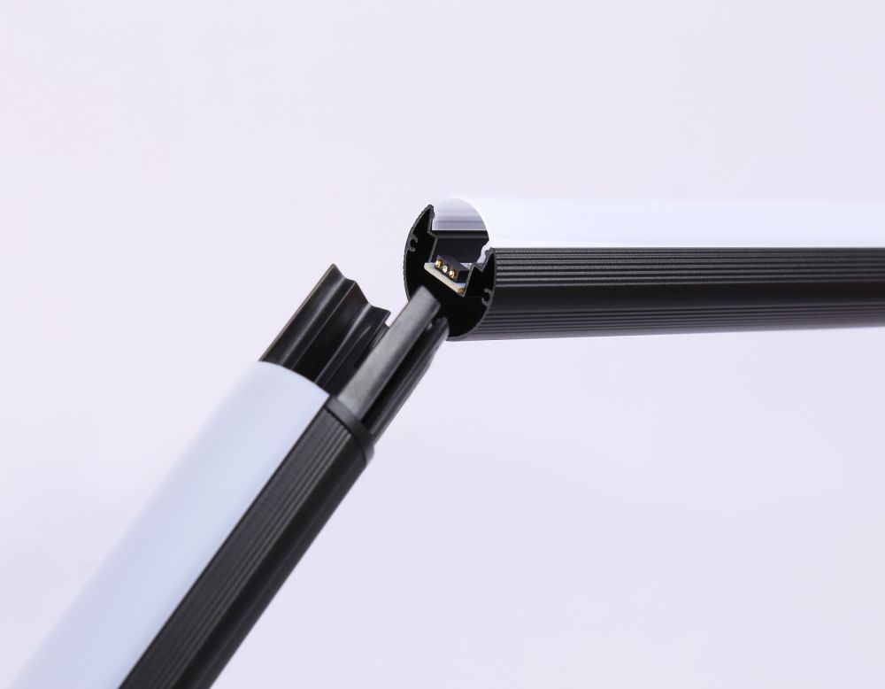 Светильник светодиодный напольный RGB с пультом **165- см, **W, RGBK, Ambrella Light Comfort FL8027, черный