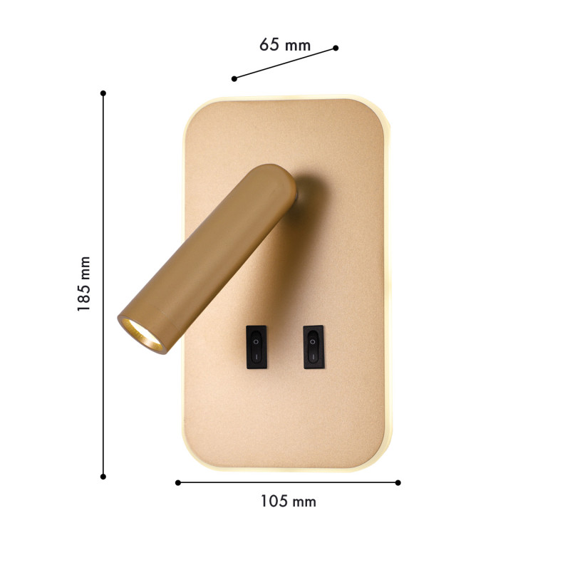 Спот 6,5*10,5*18,5 см, 8W, Favourite Bedside 4498-2W