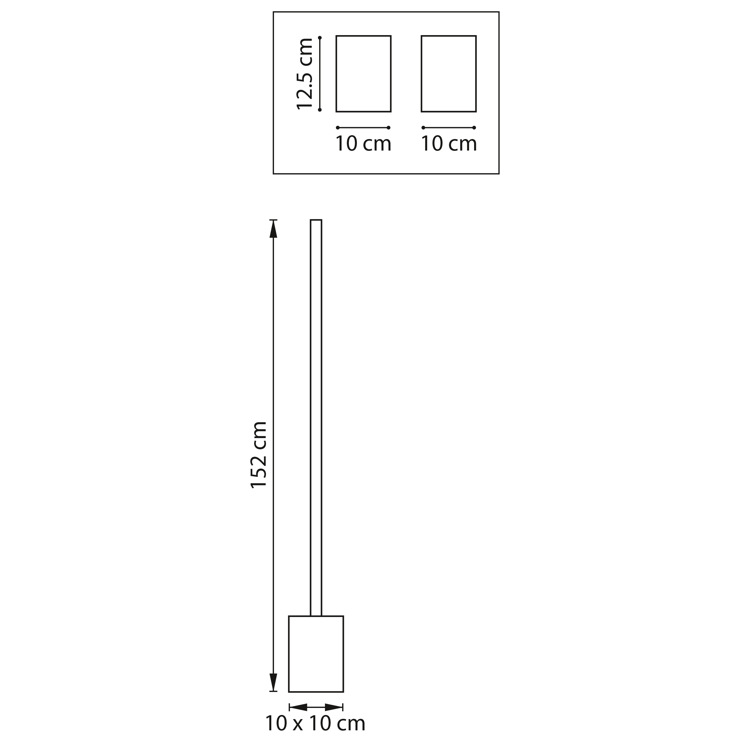 Торшер 10*10 см, 40W 3000-6000K Lightstar Palla 739713 Золото