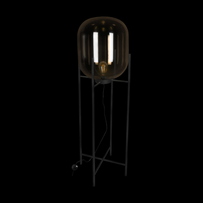 Торшер 160 см, Loft IT 10195F/1600 Amber Oda, черный-янтарный
