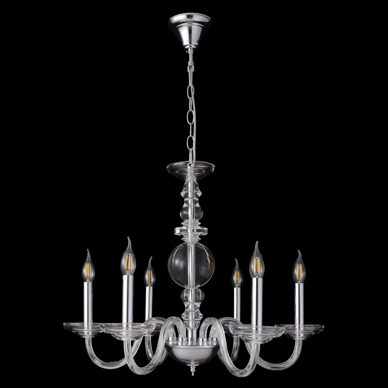 Светильник 65 см, Crystal Lux ARABESQUE SP6 CHROME, хром