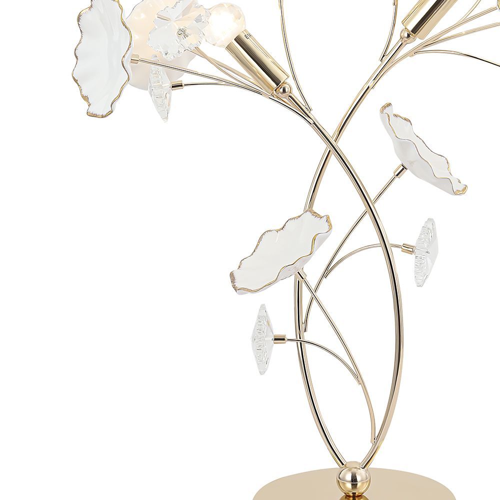 Настольная лампа 58 см, Crystal Lux MARGO LG1, золото