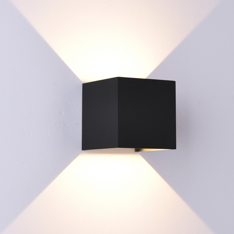 Бра 10*10*10 см, LED *  12W, 3000К Mantra Davos 6524, черный