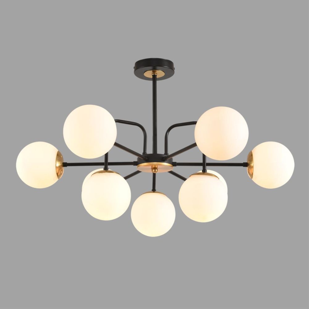 Люстра потолочная 26*78*47- см, 9*E27*60W, Lumion Elrona 8375/9C, черный; латунь