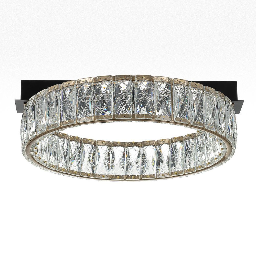 Потолочная люстра 40 см, 16W, 3000K, Citilux Palant CL325142, черный-бронза