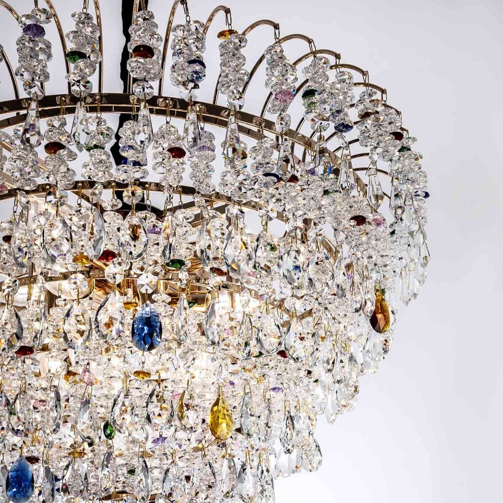 Подвесная люстра 60*60*105 см, Е14 12x40ВтW, Золото MODELUX ML.850.12