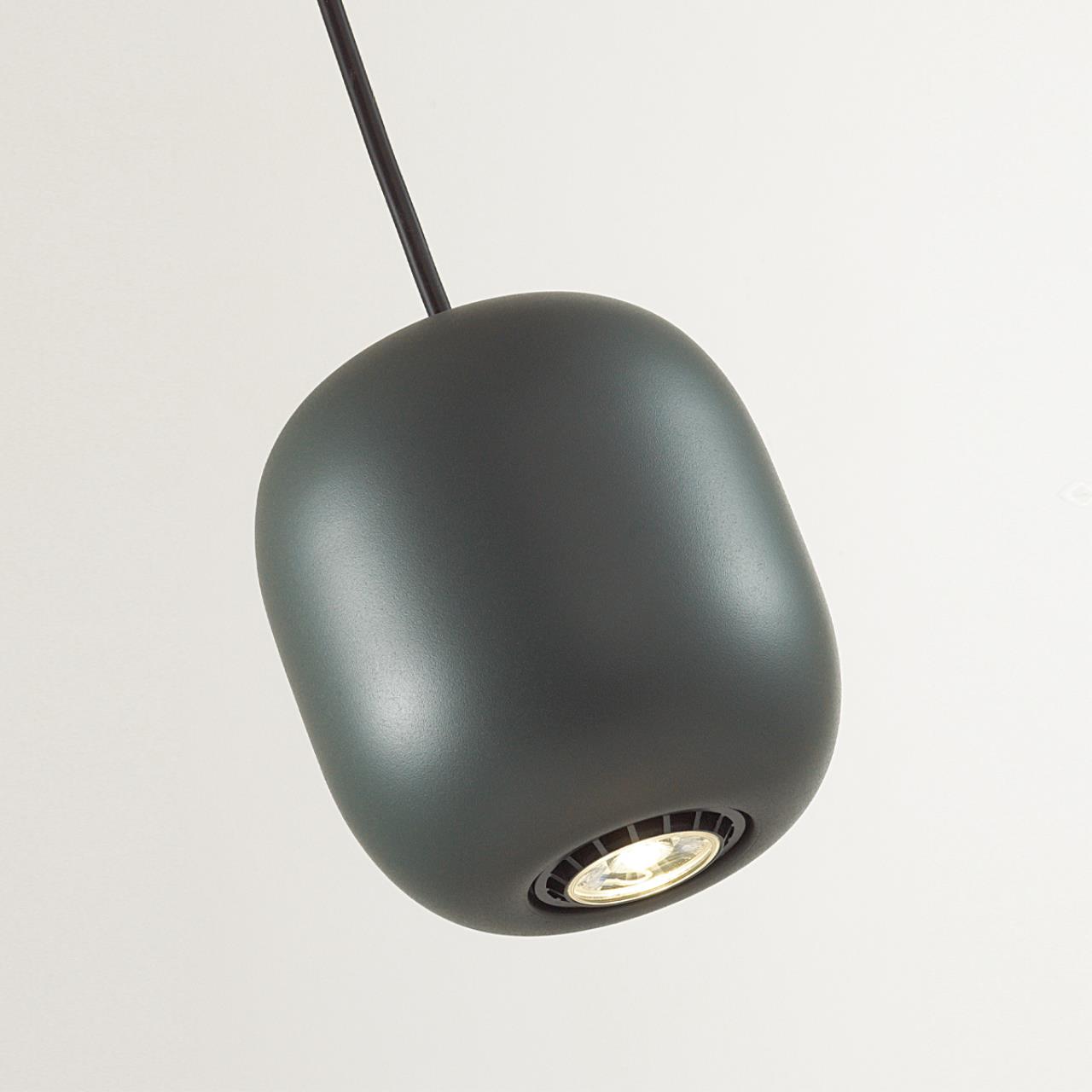 Подвес 12*12*120 см, 1 GU10*4W, Odeon Light Cocoon, черный 5060/1EA