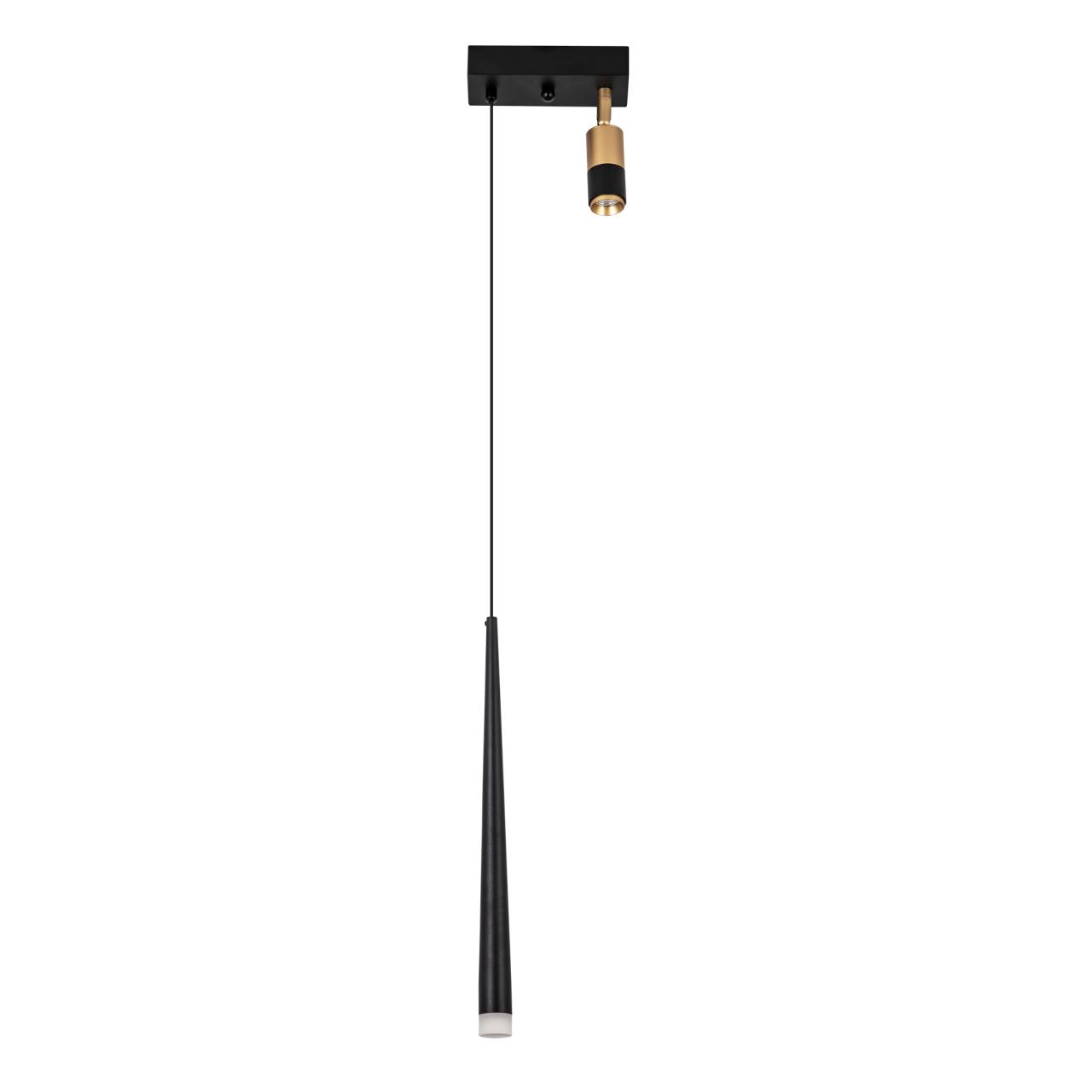 Подвесной светильник 6*17*150 см, LED 7W, 3000 / 6000K, Черный LED4U L8705-2 BK