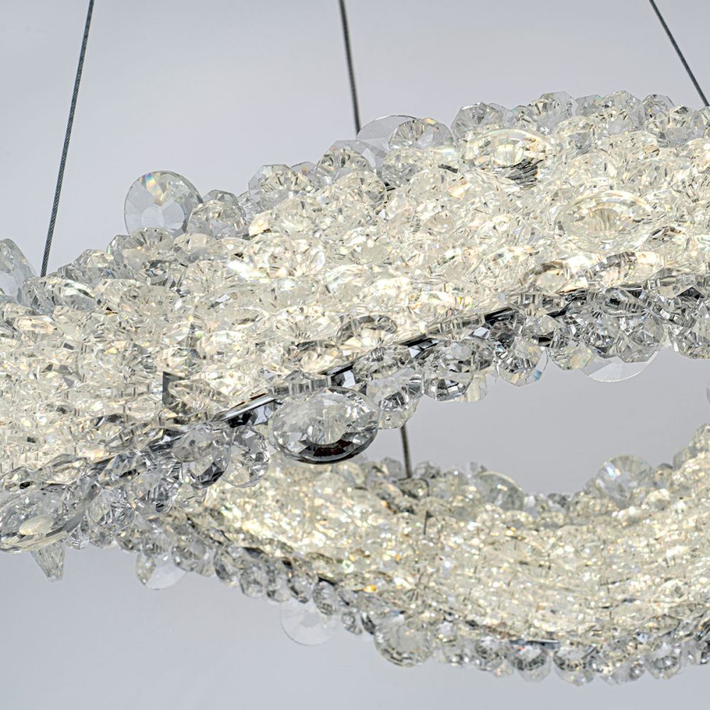 Подвесной светильник 30*32*12/145 см, 3000-6000K LED 28W MODESTYLE MS.5003.300 CR хром